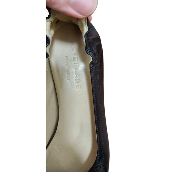 EVERLANE WOMENS SHOES Size  5 Black ALL LEATHER MADE IN ITALY - Picture 8 of 11